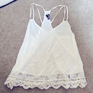 Express white tank top